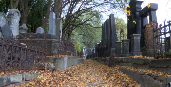 בית הקברות היהודי · שלכת ומצבות